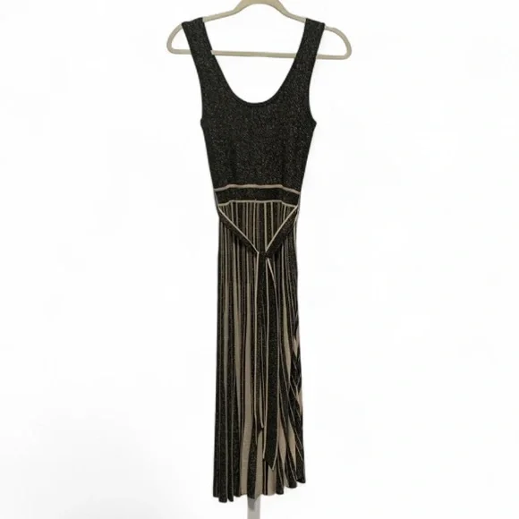 zimmermann black and gold dress BERLIN PLATINO GOLD PLAT MET / 8 / M main image 0